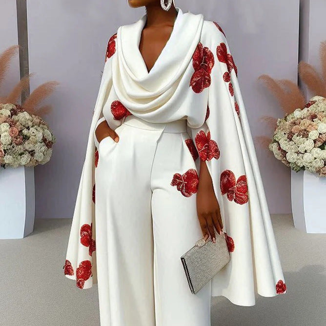 Heap Collar Long Sleeves Two-piece