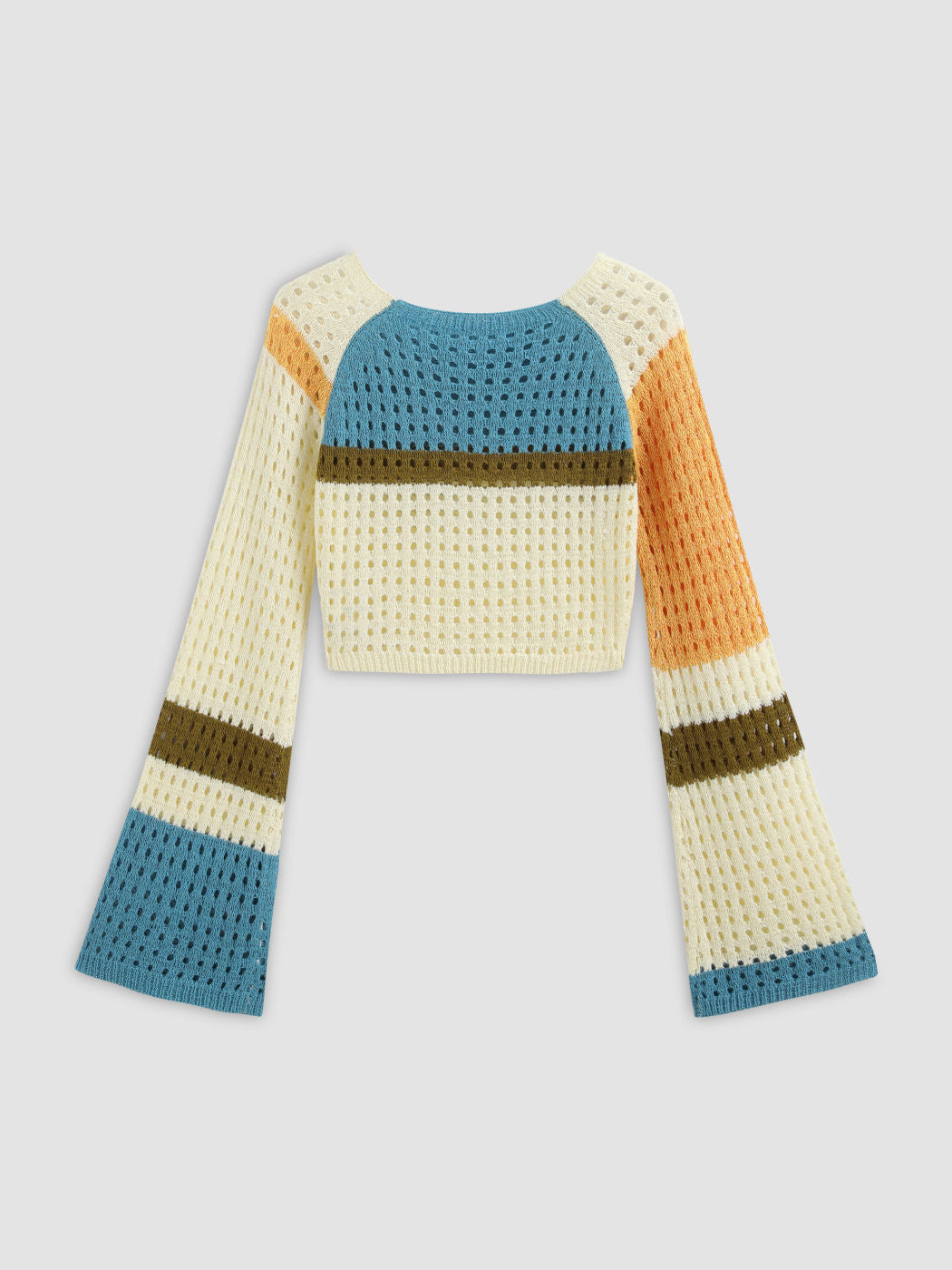 Hollow Short Waist Knit Sweater