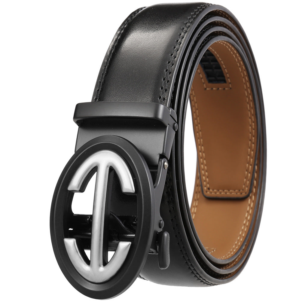 Two-layer Cowhide Automatic Buckle