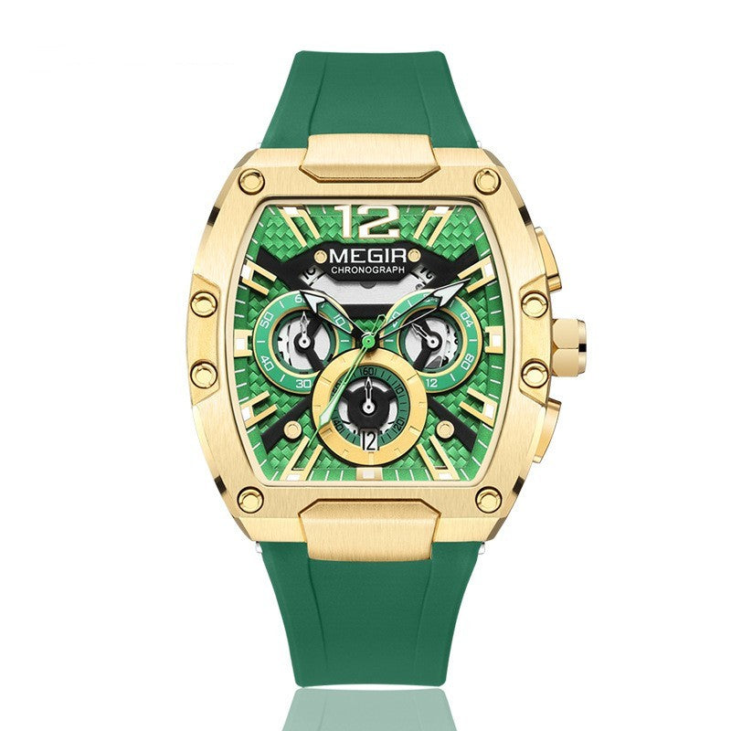 Wine Barrel Megia Multi-function Sports Watch