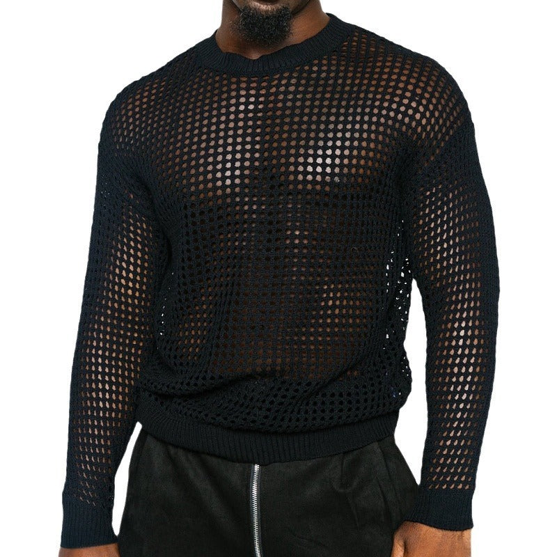 Versatile Thin Round Neck Pullover