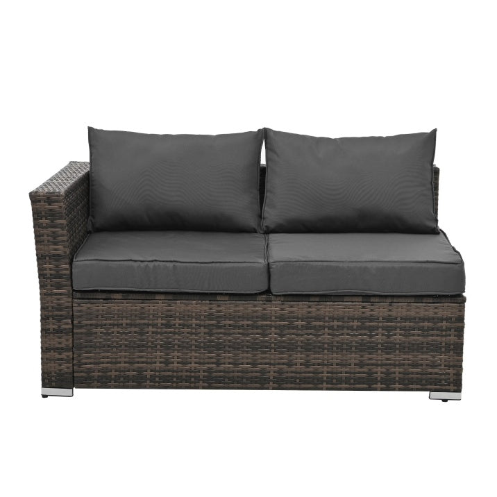 Outdoor Seasonal 4 Set Wicker Furniture With Tempered Glass Table
