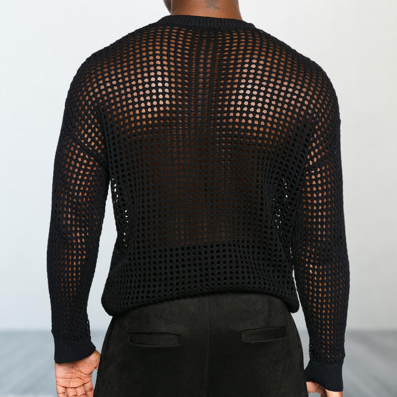 Versatile Thin Round Neck Pullover