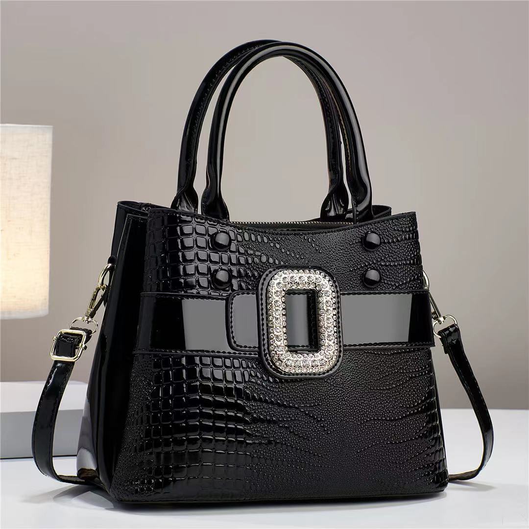 Studded D Elegant Large Handbag