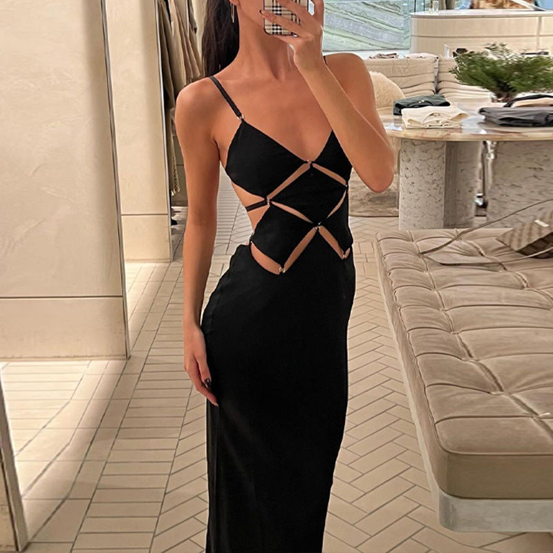 Backless Suspender Dress